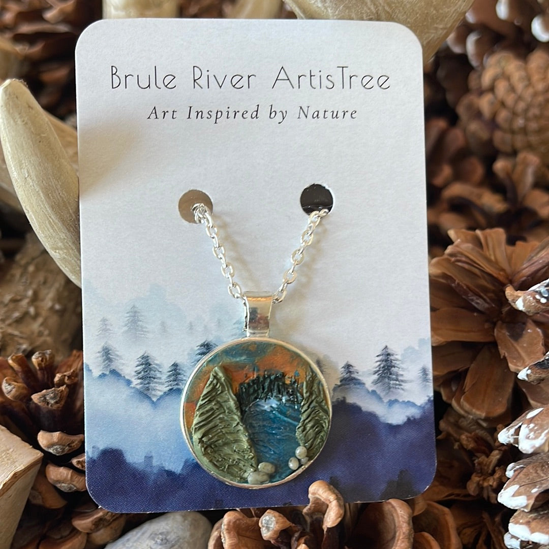 Wilderness                   Hand-sculpted Pendant Necklace