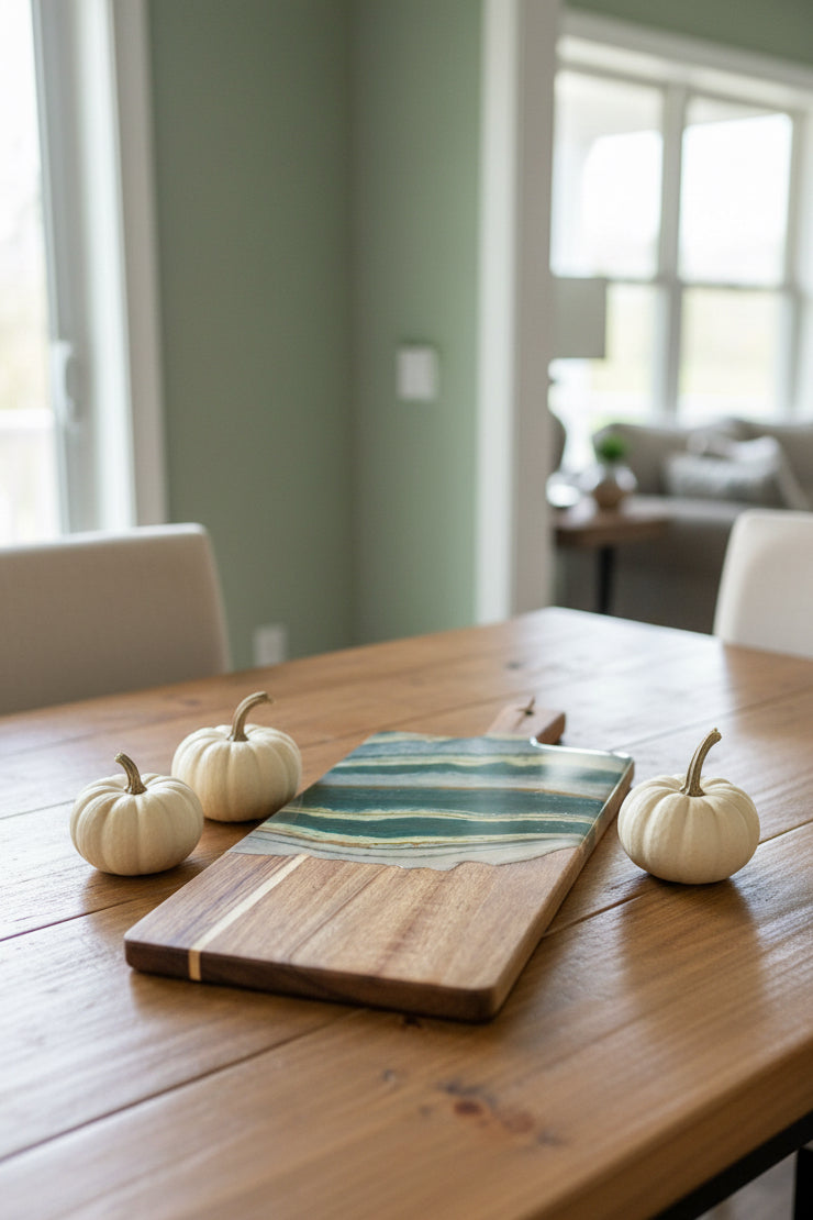 Autumn Agate Charcuterie Board