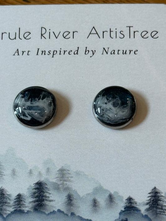 Wakes and waves Stainless Stud Earrings