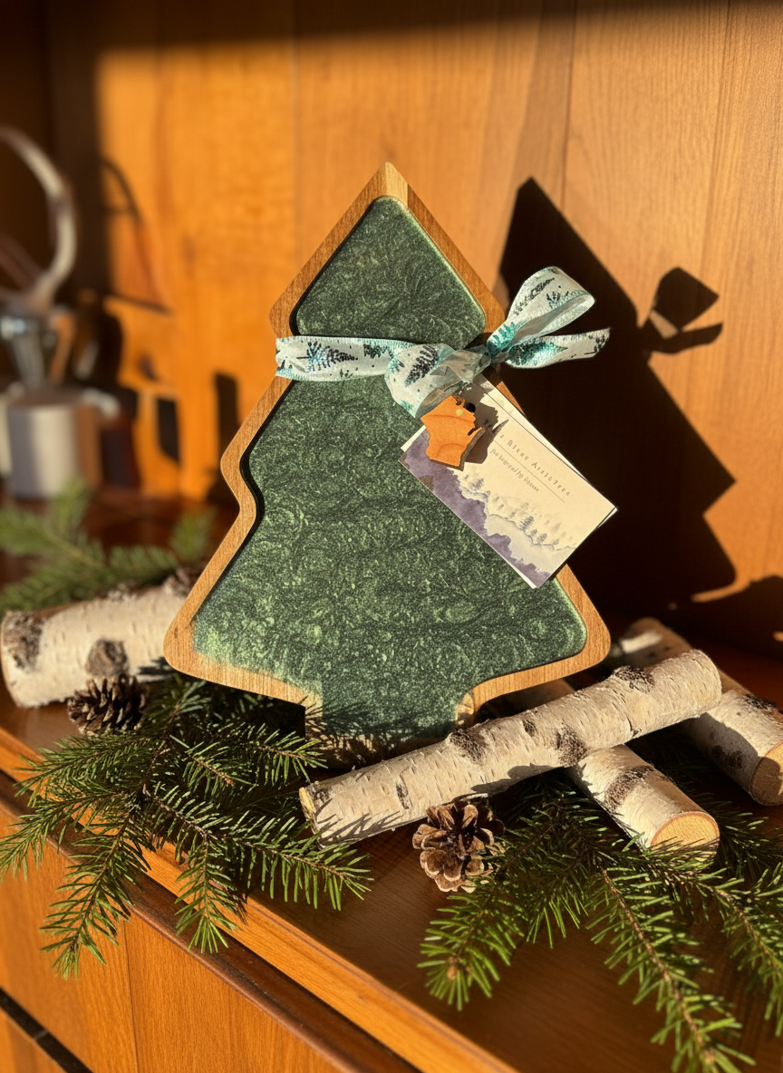 Glistening Pine Snack Tray