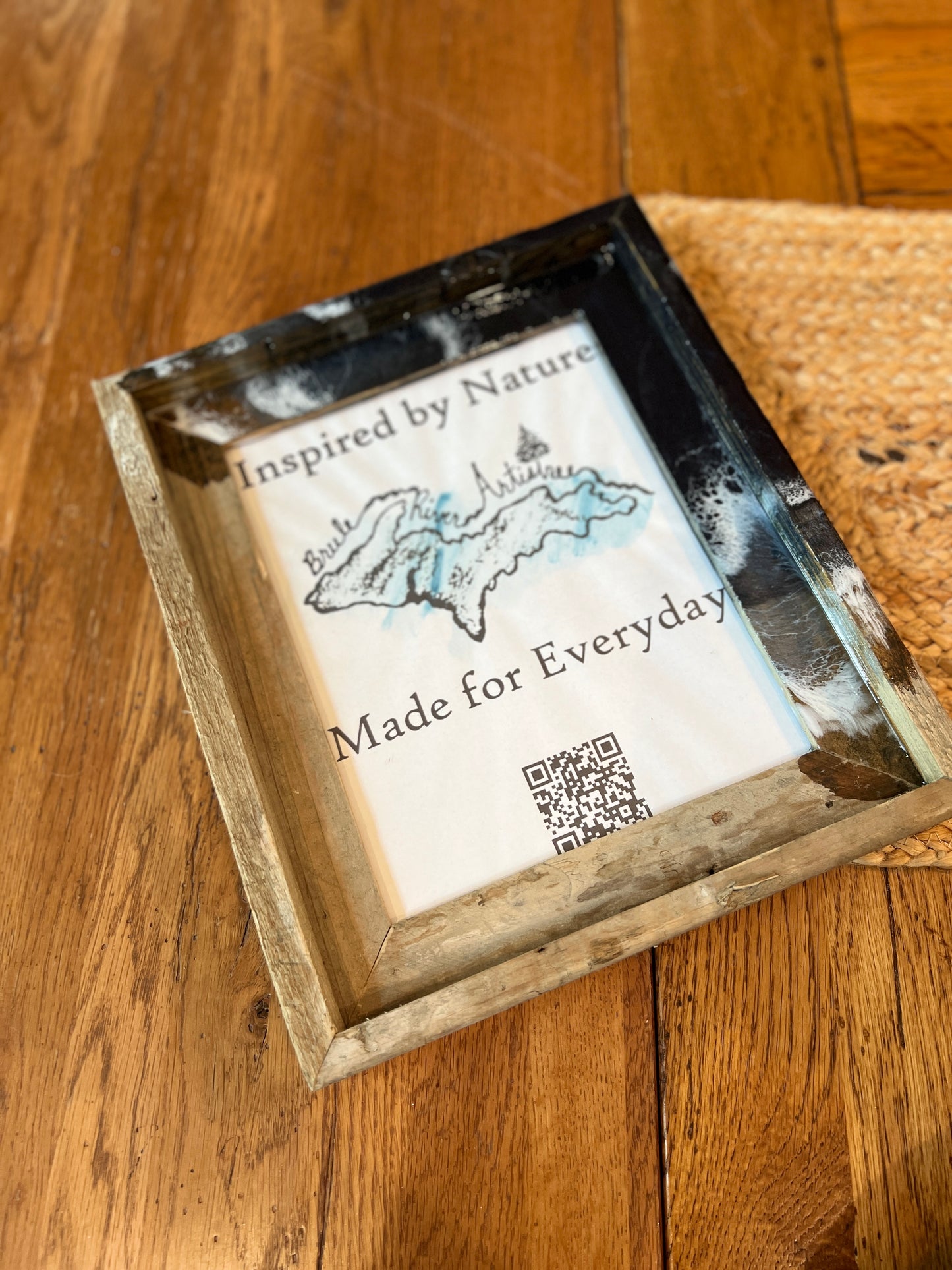 Wakes and Waves Reclaimed Wood Frame