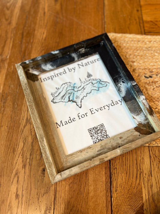 Wakes and Waves Reclaimed Wood Frame